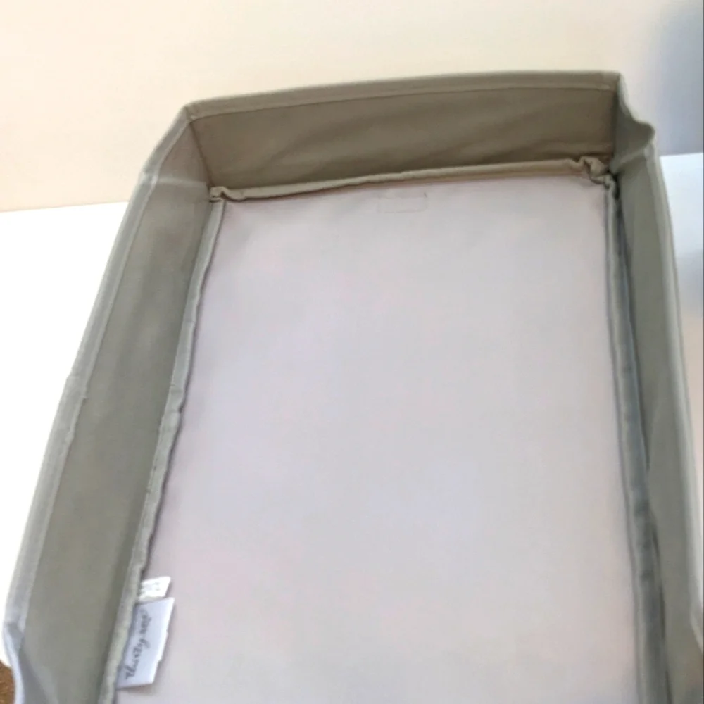 Thirty One Your Way Rectangle Organizer Shelf Box 31 Charcoal Gray Lid